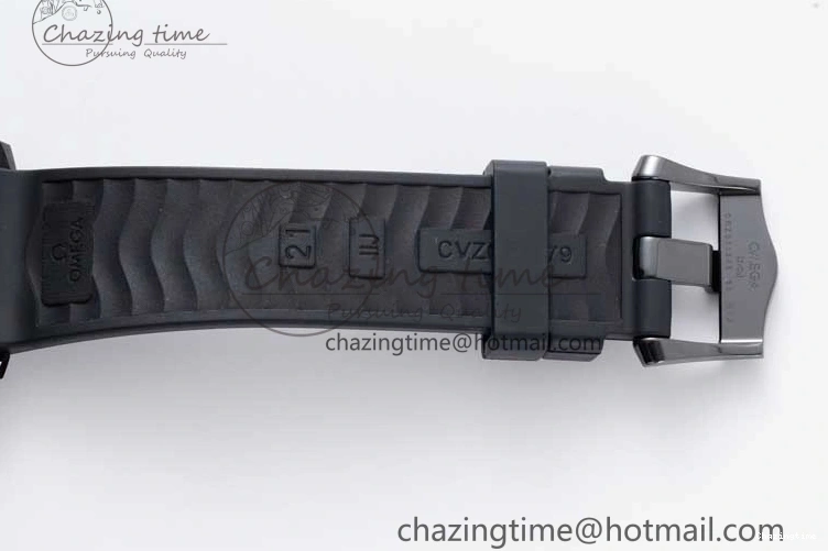 0521 Stretchable Seamaster Diver 300M ORF 1:1 Best Edition Black Ceramic Black Dial on Black Rubber Strap A 7794